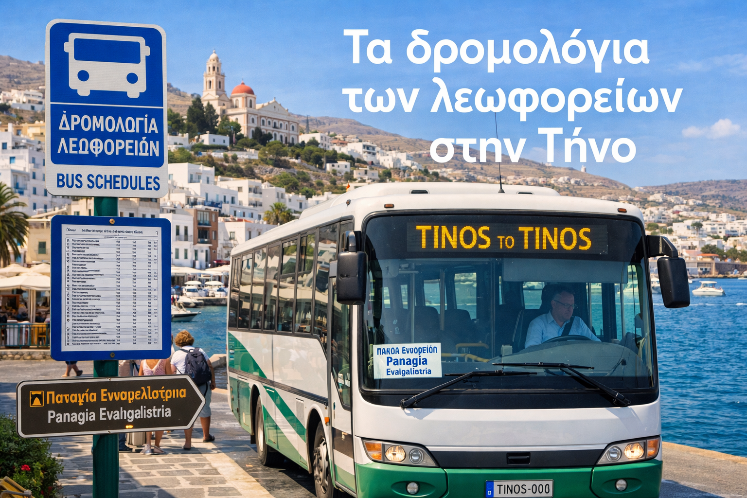 Horaires des bus Tinos – Comment se rendre dans les villages facilement