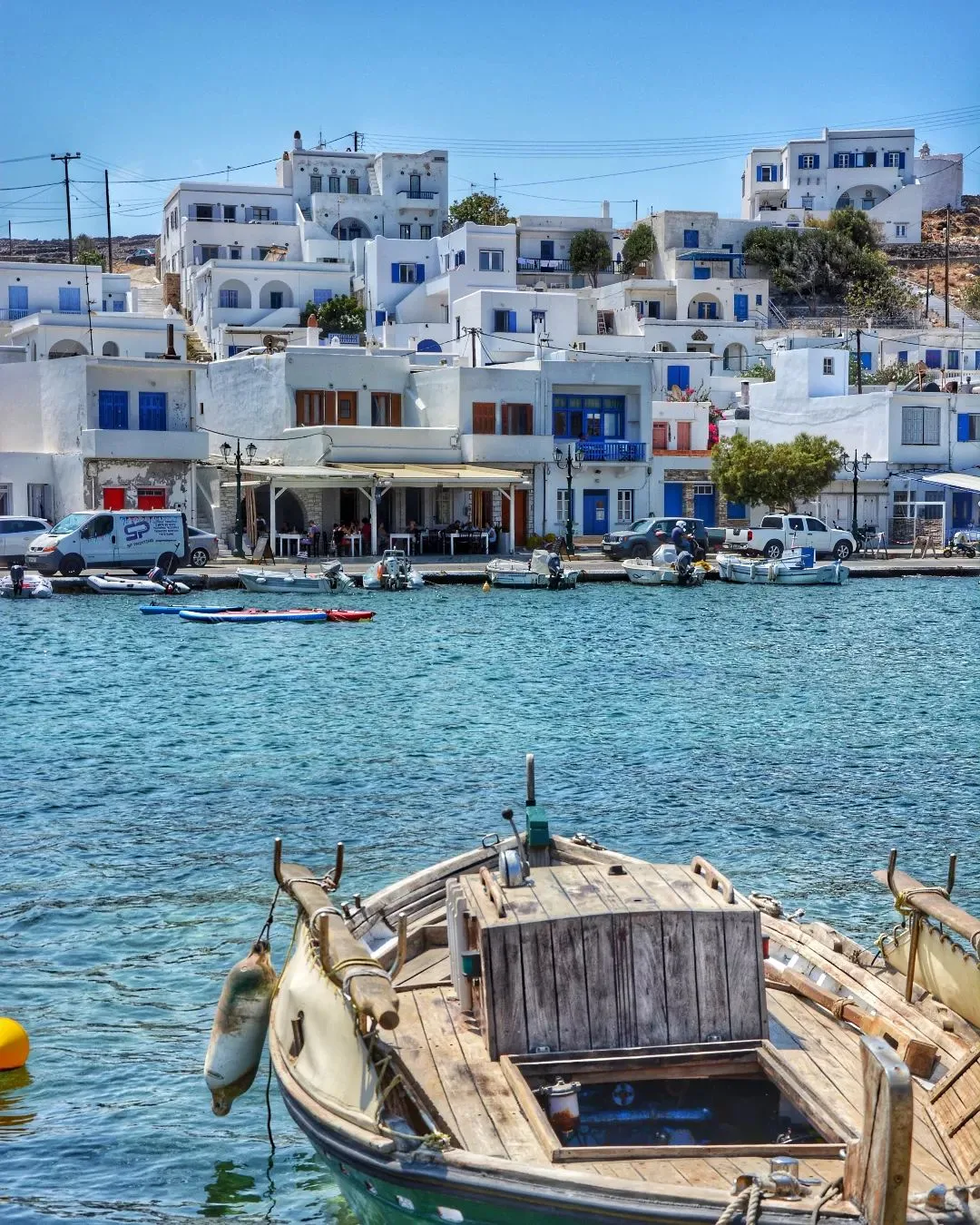 Sandy beaches in Tinos with clear blue waters