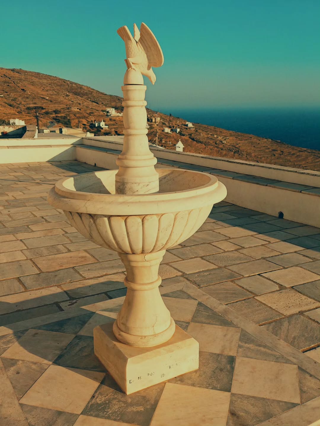 Marble-paved streets Isternia village